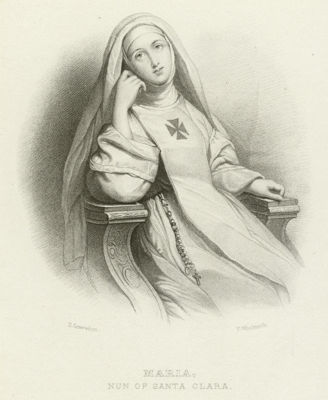 Maria, nonne af Santa Clara af Henri Grevedon