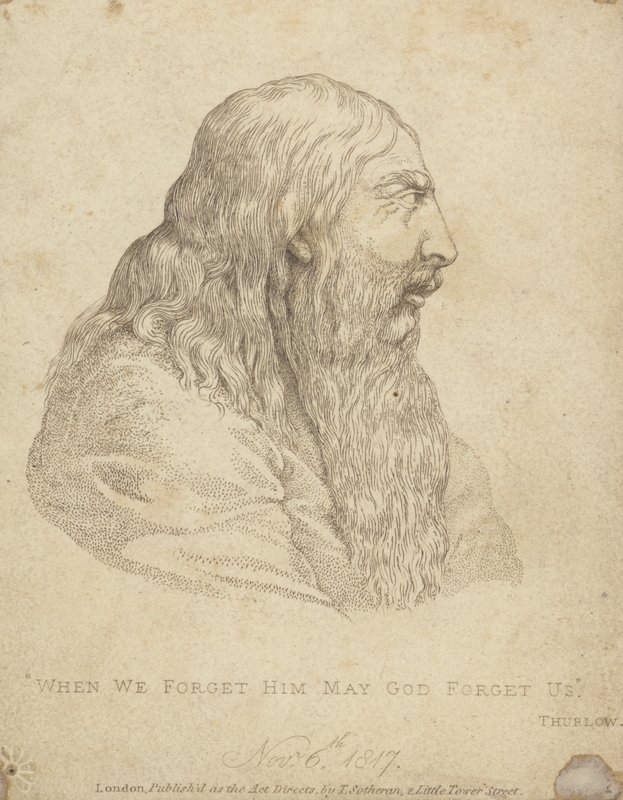 Kong George III i sin alderdom, 1817 af Henri after Meyer