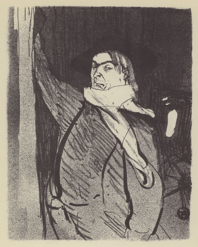 Aristide Bruant af Henri de Toulouse Lautrec