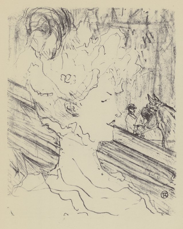 Emilienne DAlencon af Henri de Toulouse-Lautrec