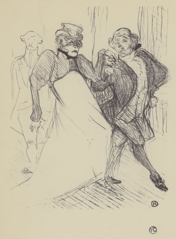 Rejane og Galipaux, i Madame Sans-Gene af Henri de Toulouse Lautrec