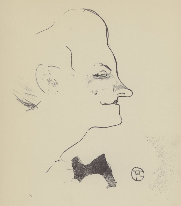 Yvette Gilbert af Henri de Toulouse Lautrec