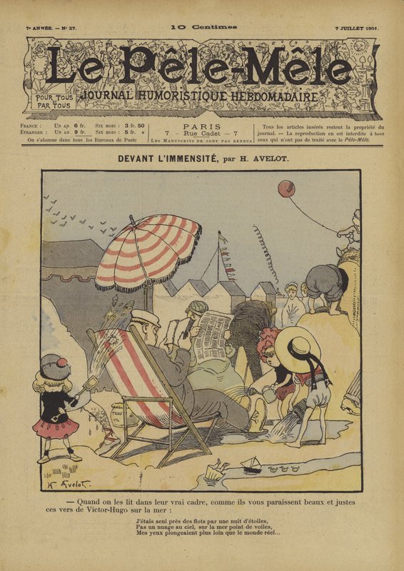 Foran det store. Illustration til Le Pele-Mele, 1901 af Henri Avelot