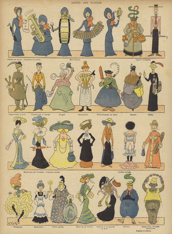 Illustration til Le Rire af Henri Avelot