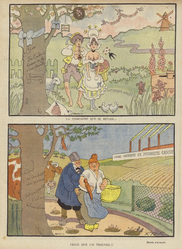 Illustration til Le Rire af Henri Avelot