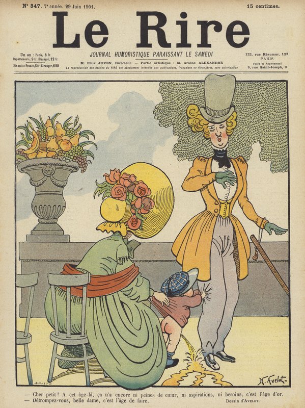 Illustration til Le Rire af Henri Avelot