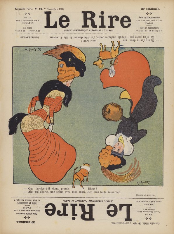 Illustration til Le Rire af Henri Avelot