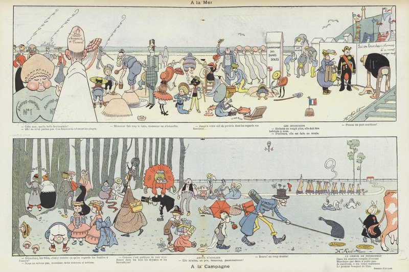 Illustration til Le Rire af Henri Avelot