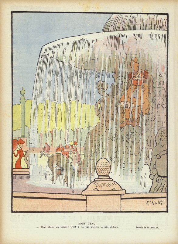 Illustration til Le Rire af Henri Avelot