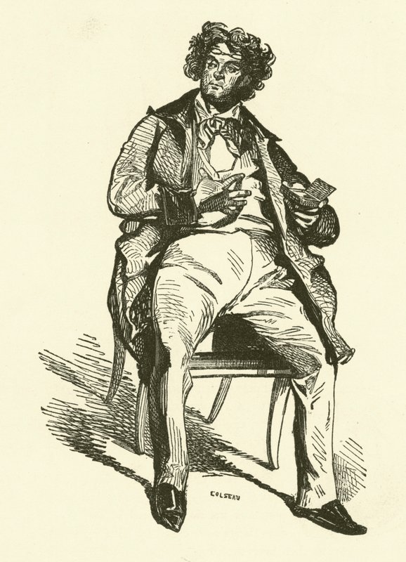 Den teatralske agent (gravering) af Henri Bonaventure (after) Monnier