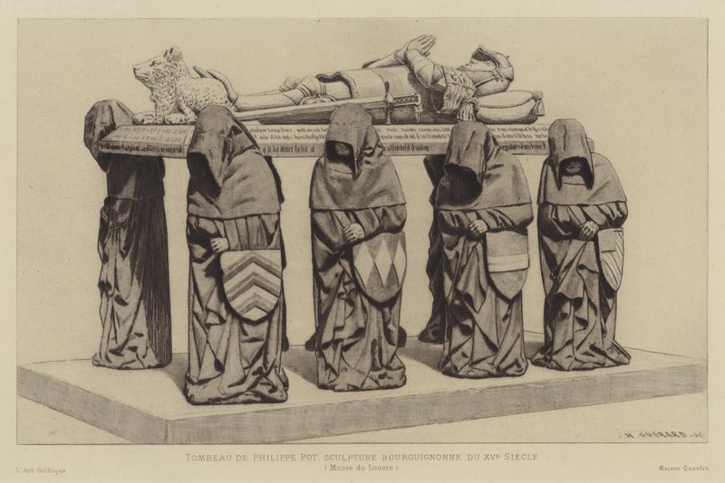 Graven af Philippe Pot, Grand Seneschal af Bourgogne, 15. århundrede af Henri Charles Guérard