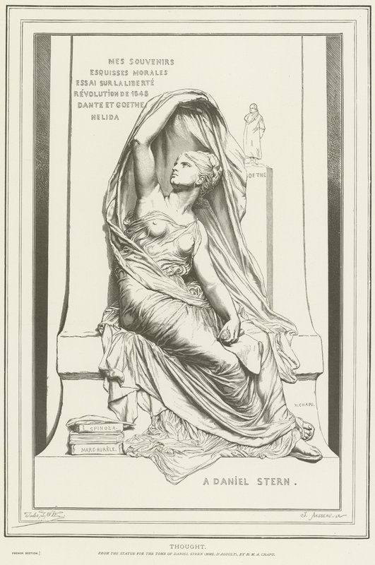 Allegori af Tanken af Henri Michel Antoine Chapu
