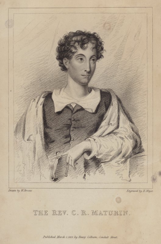Charles Robert Maturin, irsk protestantisk præst; romanforfatter og dramatiker af Henri after Meyer