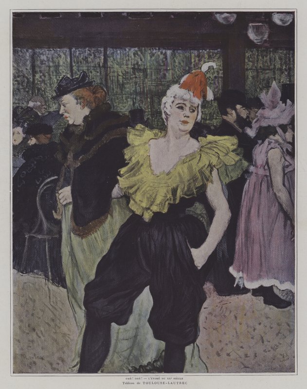 Klovheden Cha-U-Kao ved Moulin Rouge af Henri de Toulouse Lautrec