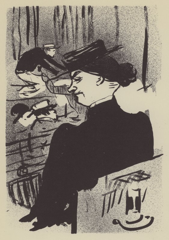 En tilskuer af Henri de Toulouse Lautrec