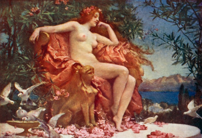 Venus på tronen af Henrietta Rae