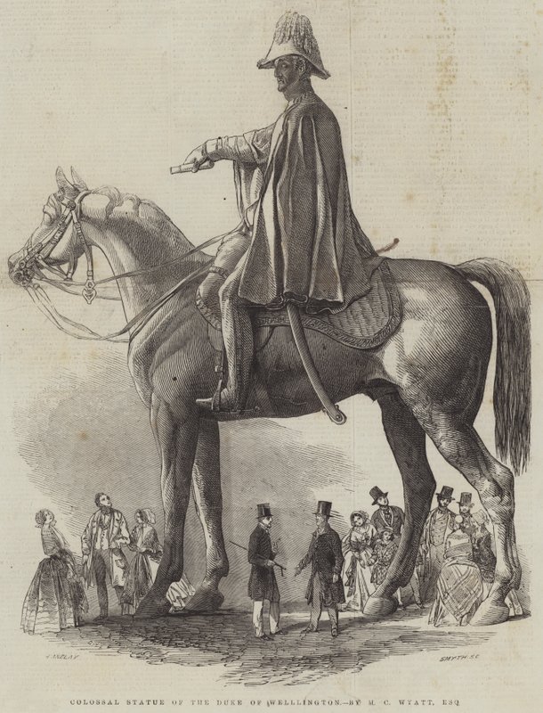 Kolossal statue af hertugen af Wellington, af MC Wyatt, Esquire af Henry Anelay
