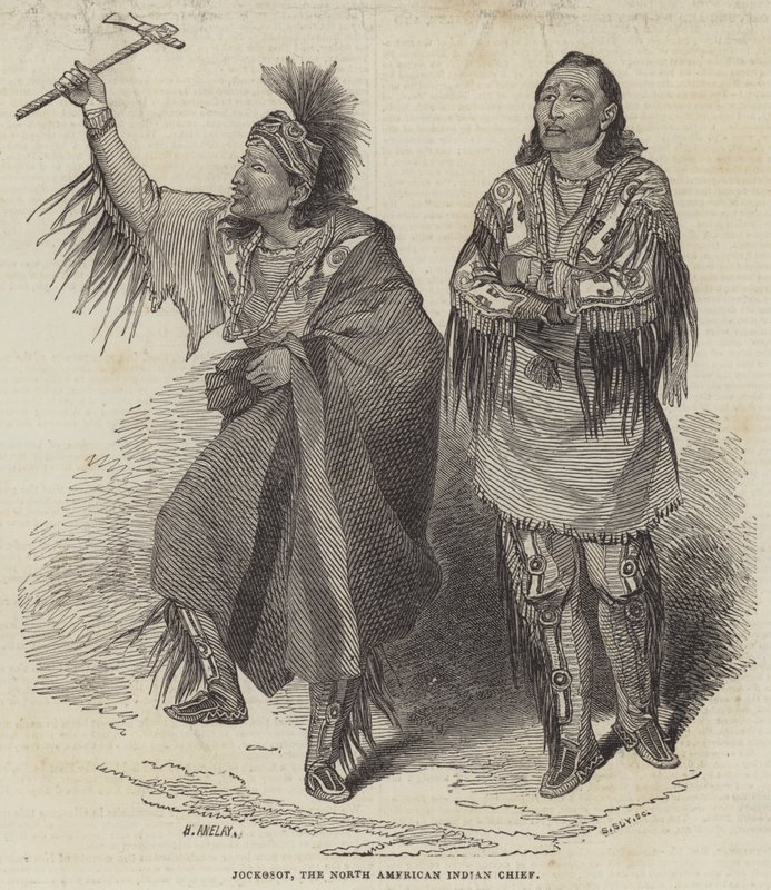 Jockosot, den nordamerikanske indianerhøvding af Henry Anelay