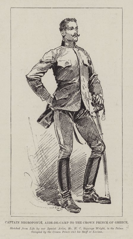 Kaptajn Negroponte, Aide-de-Camp til Kronprinsen af Grækenland af Henry Charles Seppings Wright