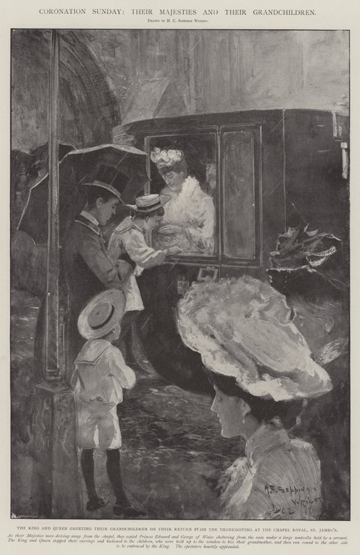 Kroningssøndag, Deres Majestæter og deres Børnebørn af Henry Charles Seppings Wright