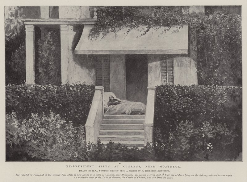 Tidligere præsident Steyn i Clarens, nær Montreux af Henry Charles Seppings Wright