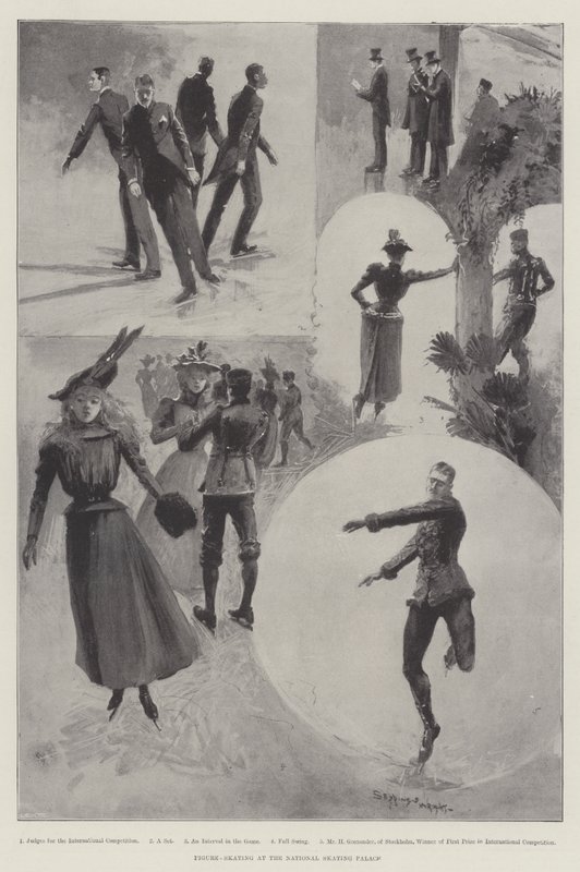 Kunstskøjteløb på National Skating Palace af Henry Charles Seppings Wright
