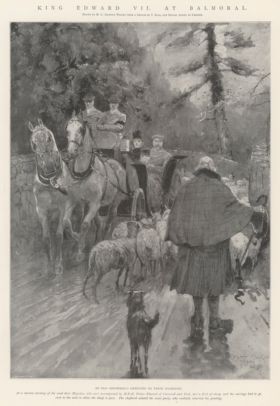 Kong Edward VII i Balmoral af Henry Charles Seppings Wright