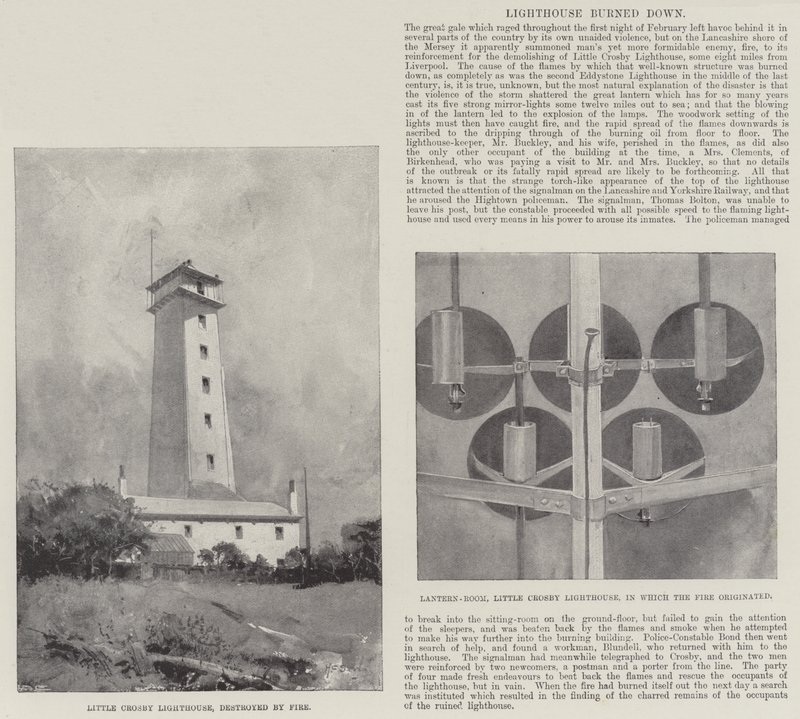 Fyret brændte ned af Henry Charles Seppings Wright
