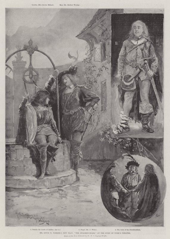 Louis N Parkers nye skuespil, The Swashbuckler, i Duke of York