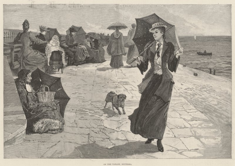 På paraden, Southsea af Henry Charles Seppings Wright