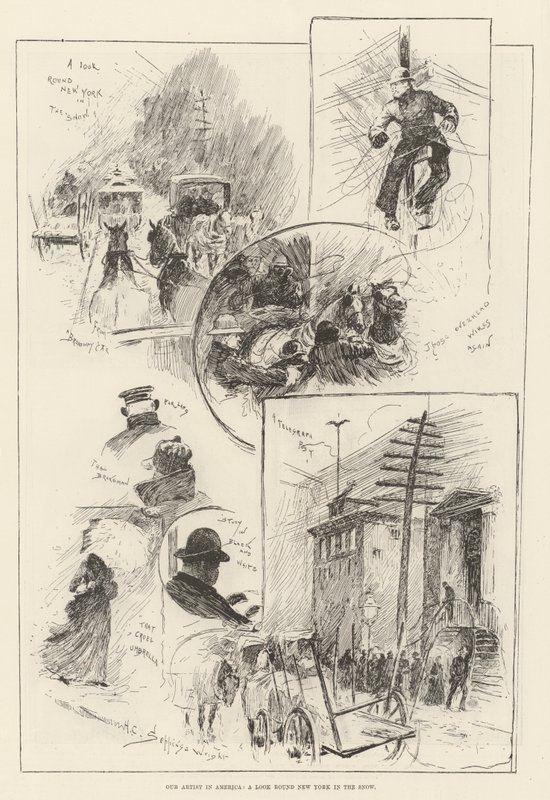 Vores kunstner i Amerika, et kig rundt i New York i sneen af Henry Charles Seppings Wright