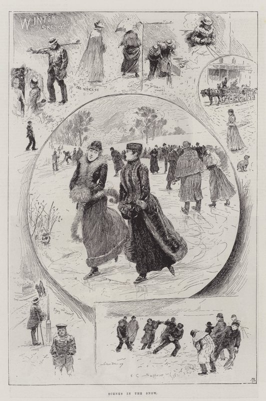 Scener i sneen af Henry Charles Seppings Wright