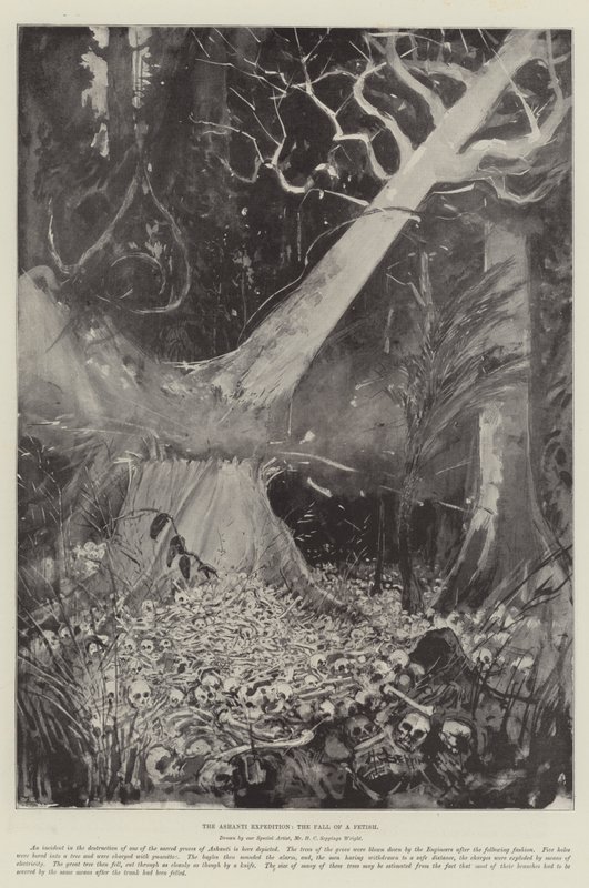 Ashanti-ekspeditionen, en fetichs fald af Henry Charles Seppings Wright