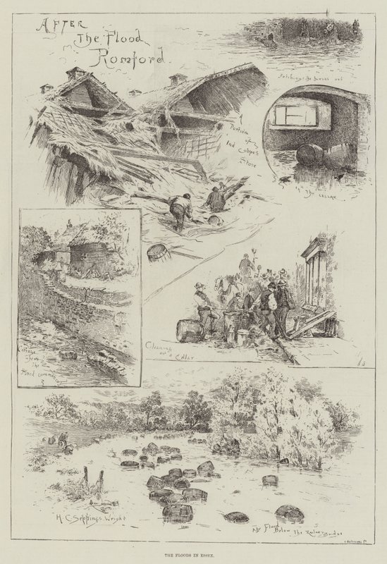 Oversvømmelserne i Essex af Henry Charles Seppings Wright