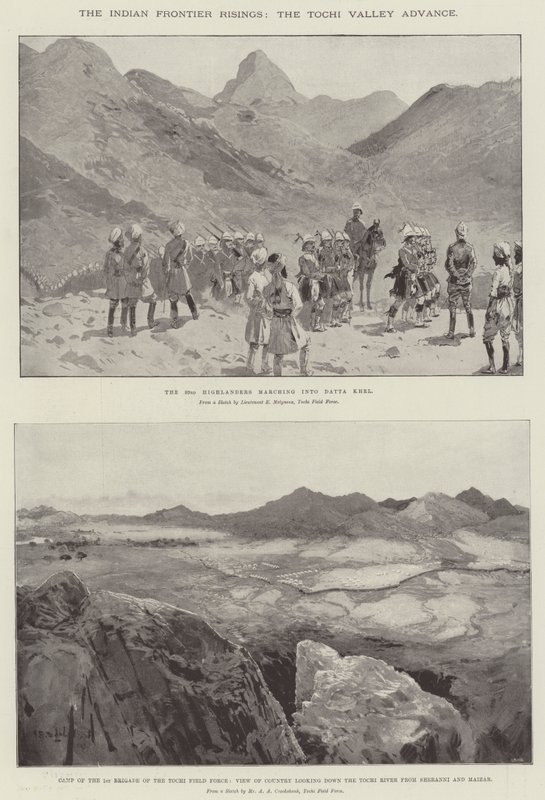 The Indian Frontier Risings, Tochi Valley Advance af Henry Charles Seppings Wright