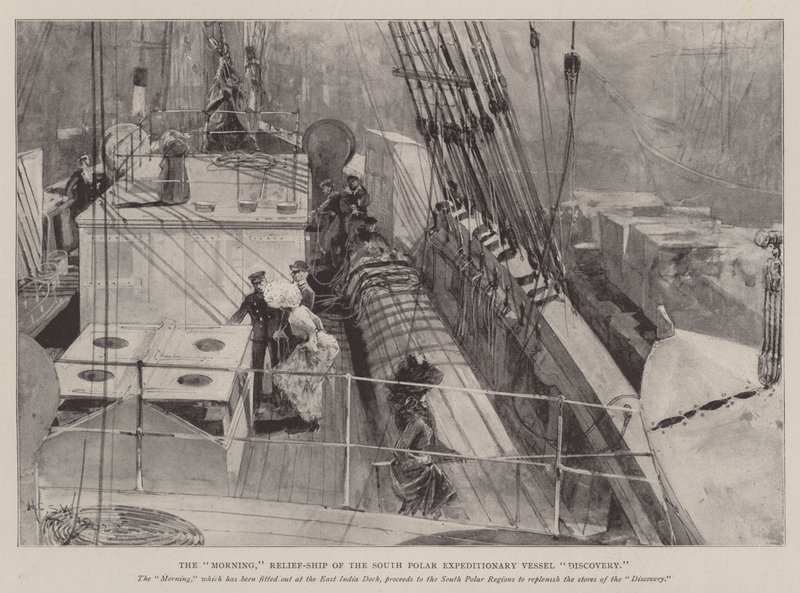 Morgenen, relief-skibet for opdagelsen af det sydpolare ekspeditionsfartøj af Henry Charles Seppings Wright