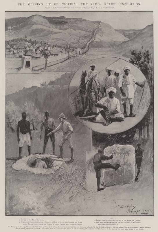 Åbningen af Nigeria, Zaria nødhjælpsekspeditionen af Henry Charles Seppings Wright