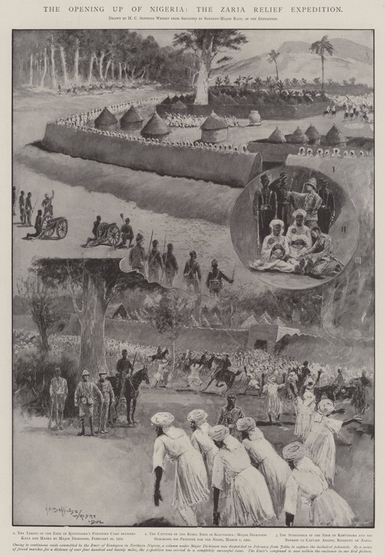Åbningen af Nigeria, Zaria-hjælpeekspeditionen af Henry Charles Seppings Wright