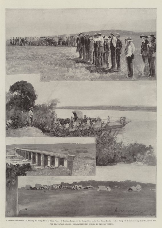 Transvaal-krisen, karakteristiske scener i republikkerne af Henry Charles Seppings Wright