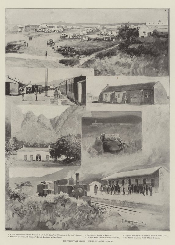 Transvaal-krisen, scener i Sydafrika af Henry Charles Seppings Wright