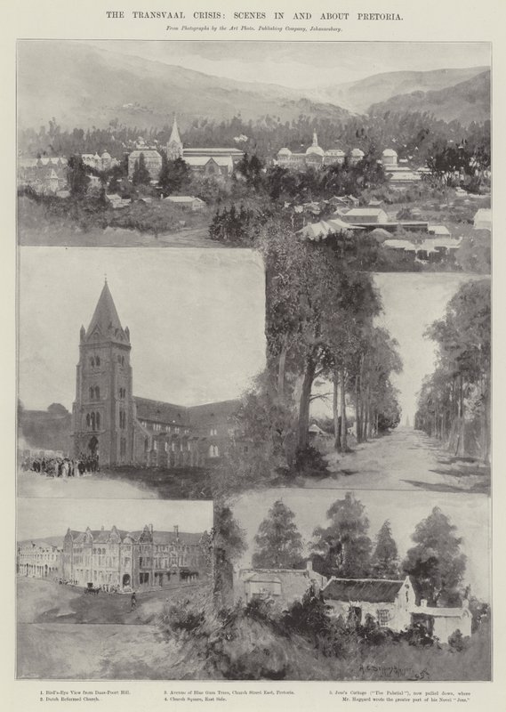 Transvaal-krisen, scener i og om Pretoria af Henry Charles Seppings Wright