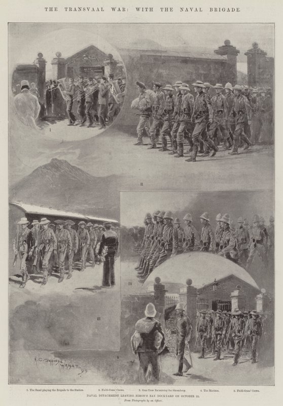 Transvaalkrigen, med flådebrigaden af Henry Charles Seppings Wright