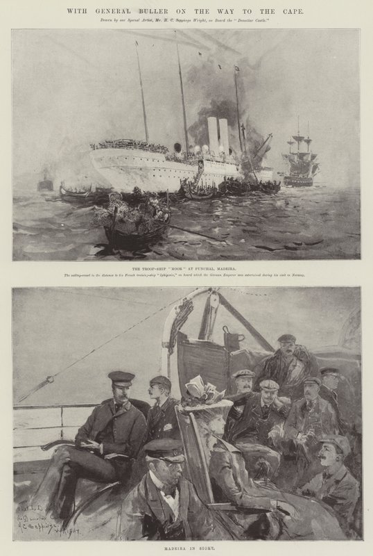 Med General Buller på vej til Kap af Henry Charles Seppings Wright