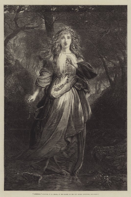 Ophelia af Henry Courtney Selous