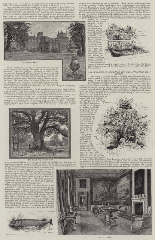 Blenheim Palace illustreret af Henry Edward Tidmarsh