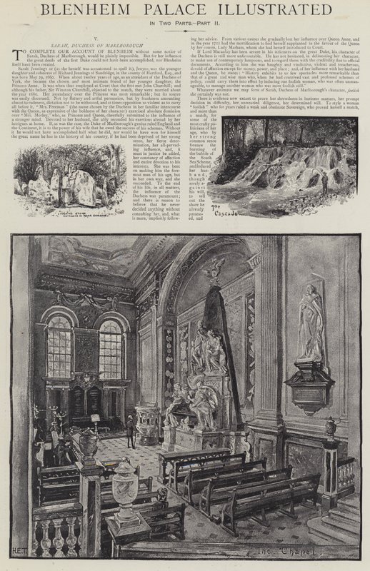 Blenheim Palace illustreret af Henry Edward Tidmarsh
