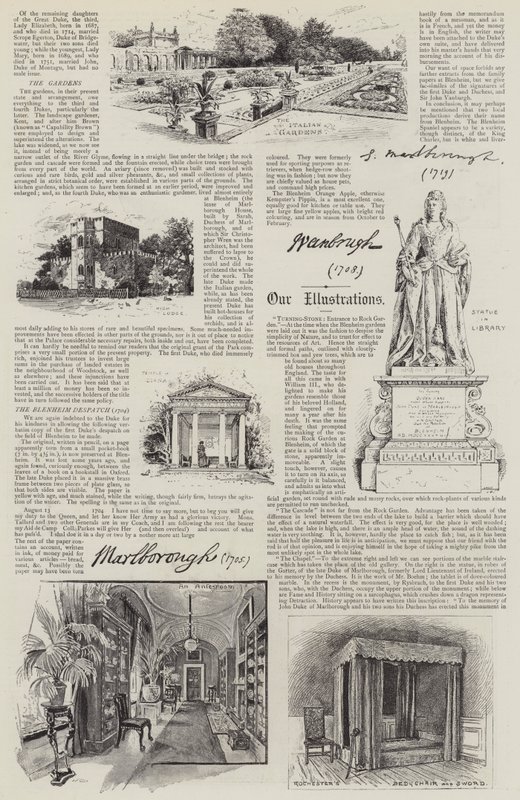 Blenheim Palace illustreret af Henry Edward Tidmarsh