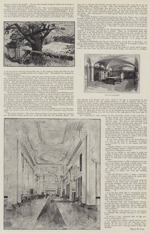 Blenheim Palace illustreret af Henry Edward Tidmarsh