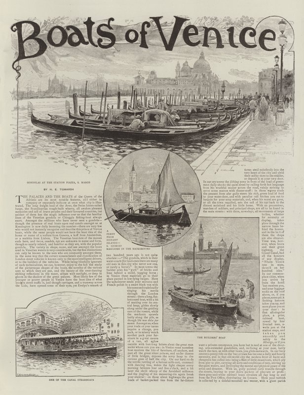 Venedigs både af Henry Edward Tidmarsh