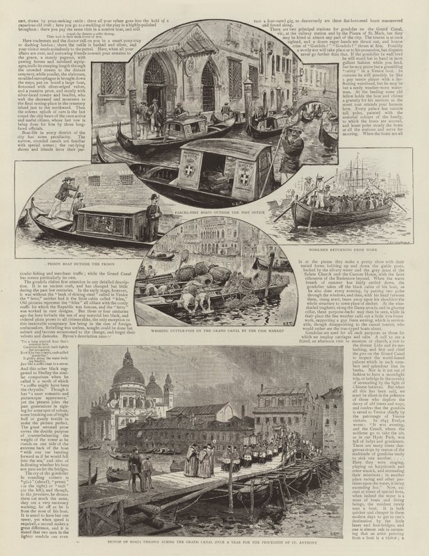 Venedigs både af Henry Edward Tidmarsh